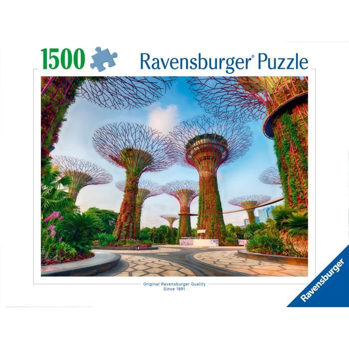 1500 Piece Puzzle Garden by the Bay Singapore, Ages 14+, Premium Puzzle, Singapore, 12001396, Ravensburger
