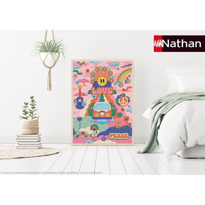 1000 Piece Hippie Style / Cha Cha Pop Puzzle, Ages 14, Premium Quality Puzzle, Artist Collection, 12001443, Nathan