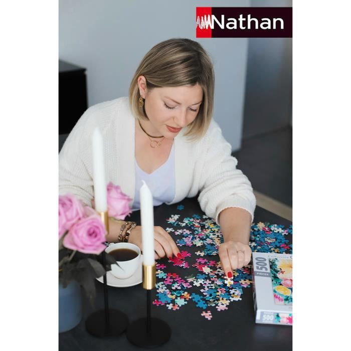 1000 Piece Hippie Style / Cha Cha Pop Puzzle, Ages 14, Premium Quality Puzzle, Artist Collection, 12001443, Nathan