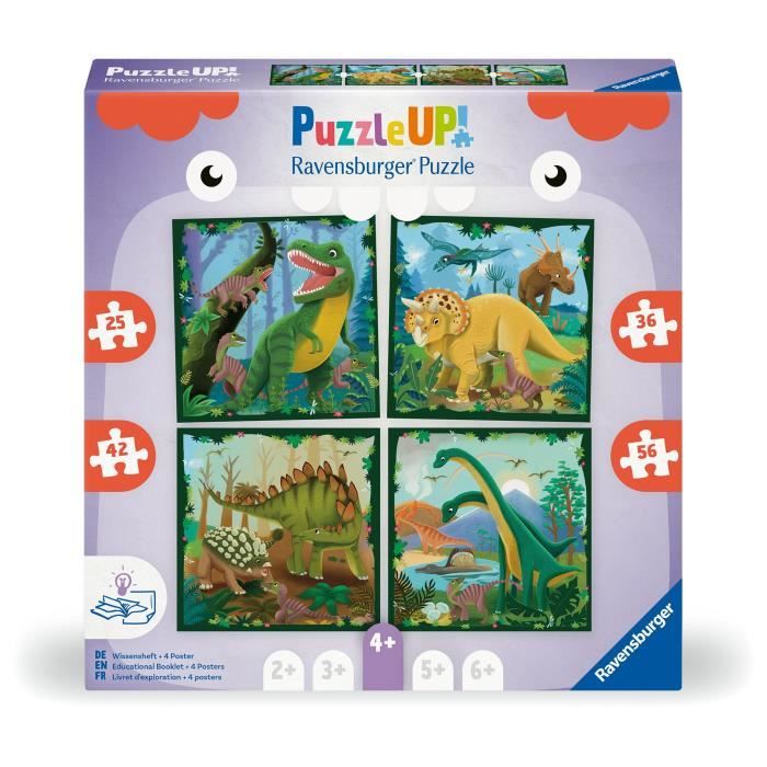 Children's Puzzle, Puzzle UP!, Dinosaurs, from 4 years old, 12004003, Ravensburger
