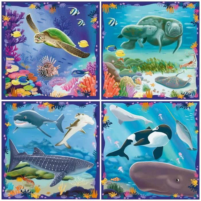 Children's Puzzle, UP! Puzzle, Sea Animals, Ages 5+, 12004004, Ravensburger