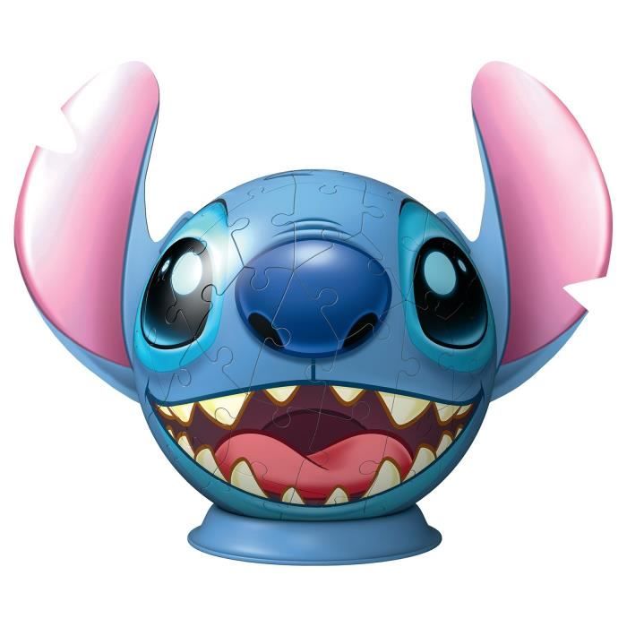3D Puzzle Ball Disney Stitch 72 pieces, Ages 6, Ravensburger, 11574