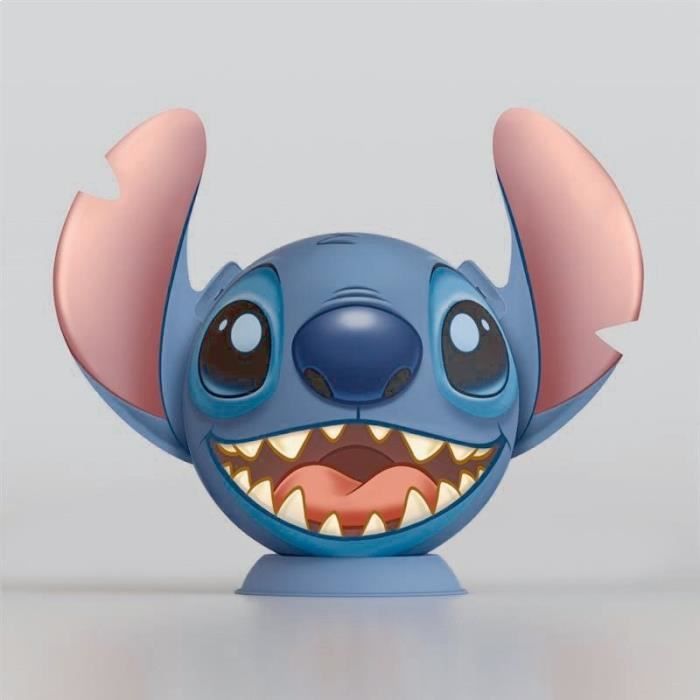 3D Puzzle Ball Disney Stitch 72 pieces, Ages 6, Ravensburger, 11574