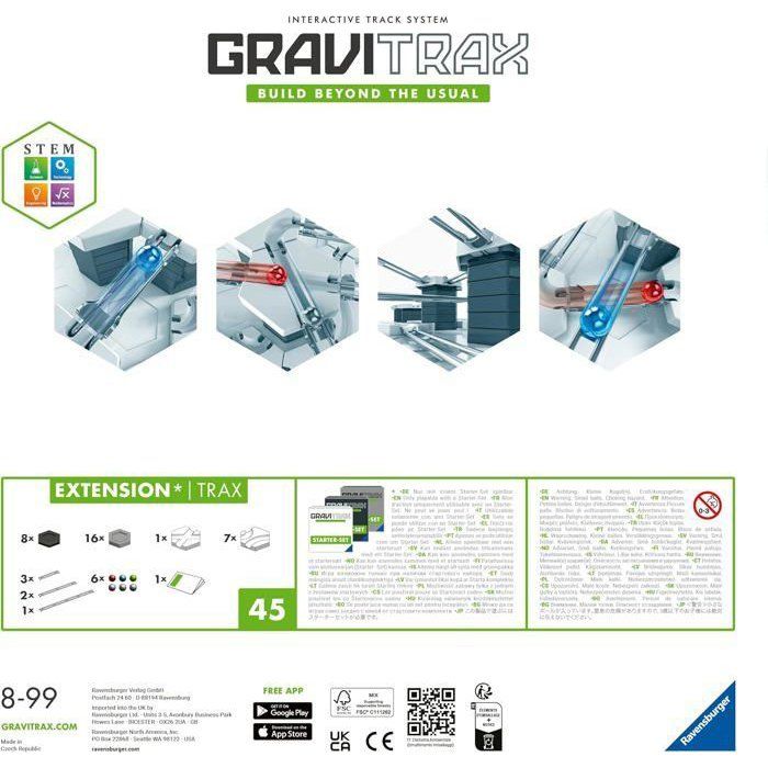GraviTrax Trax / Rails Expansion Set - 224142 - Ages 8 and up Ravensburger