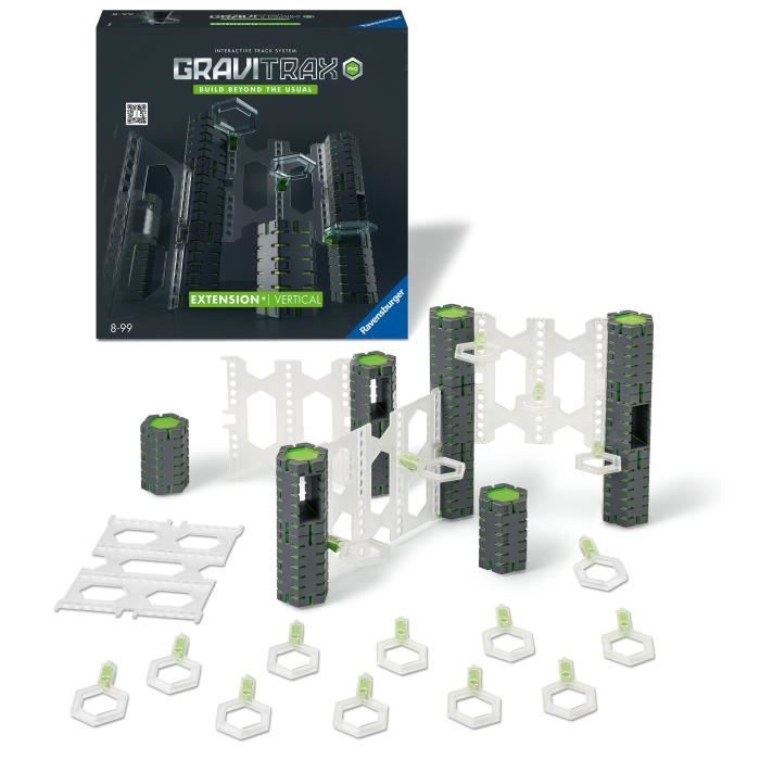 GraviTrax PRO Vertical Expansion Set, 33 Pieces, Marble Run, Ages 8 and Up, 22427, Ravensburger
