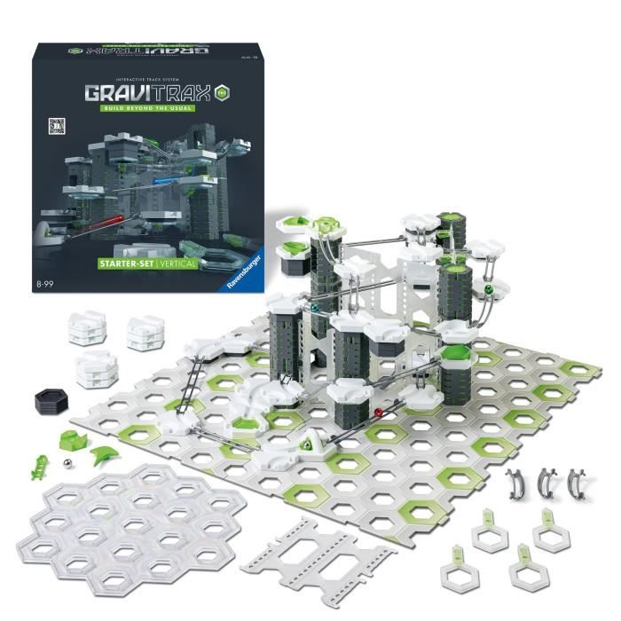 GraviTrax PRO Starter Set Vertical, 152 pieces - Marble Run, Buildable Marble Run, Ages 8 and up, 22426, Ravensburger