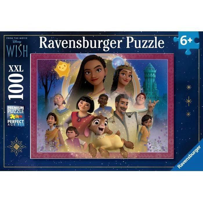 Ravensburger-Puzzle 100 pieces XXL - The Kingdom of Wishes / Disney Wish-4005555010487-Ages 6 and up