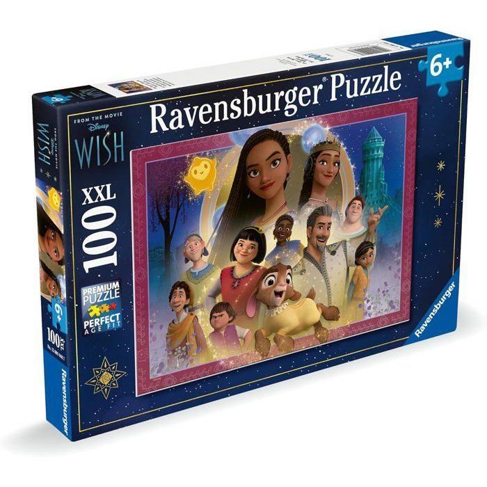 Ravensburger-Puzzle 100 pieces XXL - The Kingdom of Wishes / Disney Wish-4005555010487-Ages 6 and up