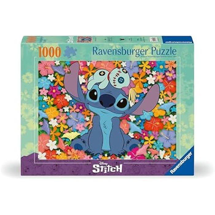 Puzzle - RAVENSBURGER - 1,000 pieces - Stitch and Slob - Indoor - Adults and children ages 14 and up