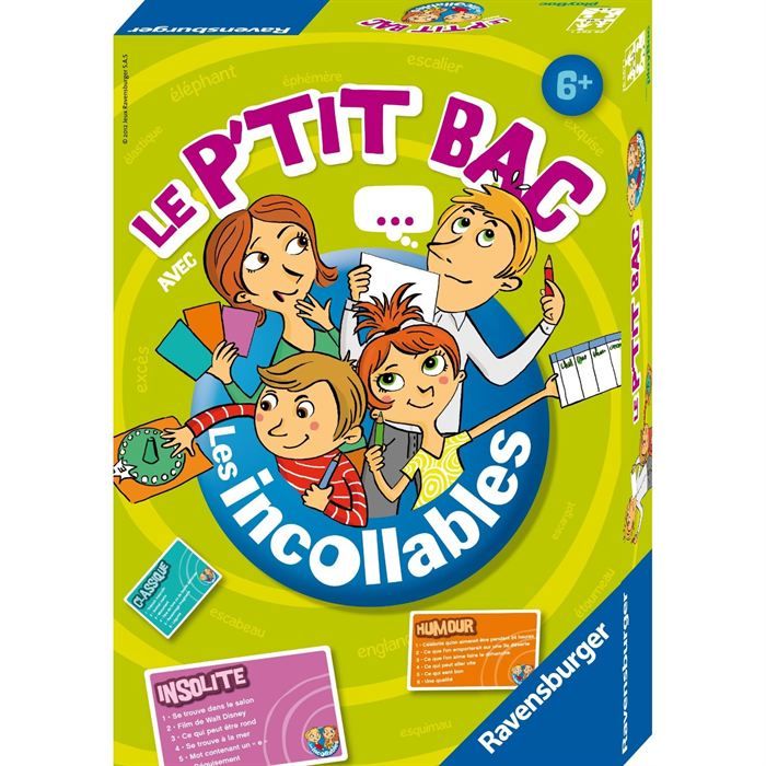 INCOLLABLES Board Game Le Petit Bac