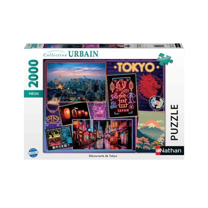 Nathan-Puzzle 2000 pieces - Discovery of Tokyo-4005555010913-Ages 14 and over