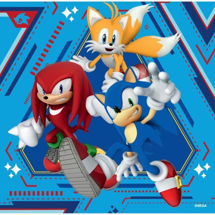 Ravensburger-Puzzles 3x49 pieces - The adventures of Sonic-4005555011330-From 5 years old