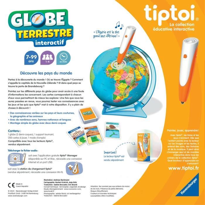 tiptoi Interactive Globe, 00000191, 7 years, Ravensburger