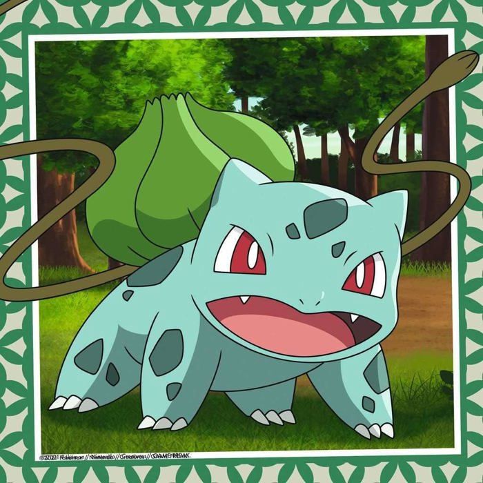 Puzzle for children 3x49 pieces Pokémon - Salameche, Bulbasaur and Squirtle - Ages 5 - 3 posters included - 05586 - Ravensburger