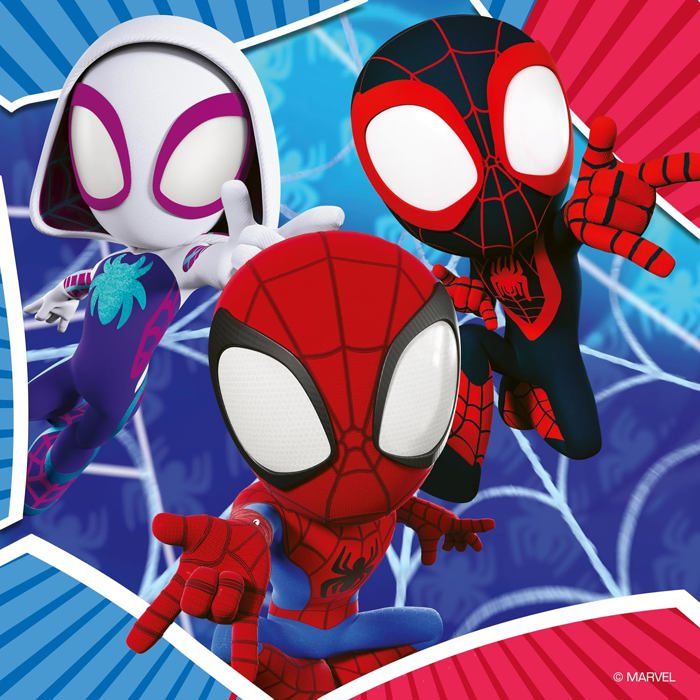 Ravensburger-SPIDERMAN-Puzzles 3x49 pieces - Spidey, the web shooter-4005556057306-From 5 years old