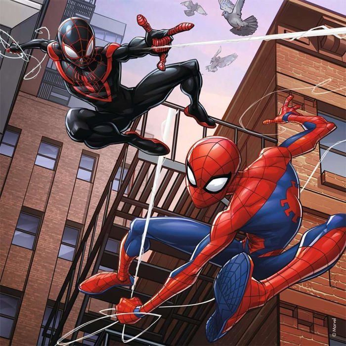 SPIDERMAN Puzzle En action 3x49 pcs
