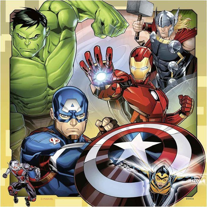 RAVENSBURGER Puzzle 3x49 p - The Powerful Avengers