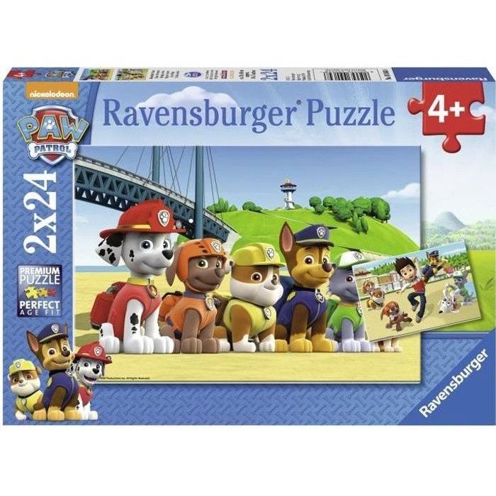 PAT'PATROUILLE Puzzle Heroic Dogs 2x24 pcs