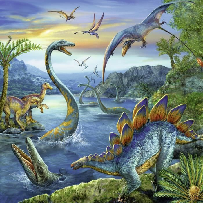 Puzzle 3x49 pcs Fascination Of The Dinosaurs