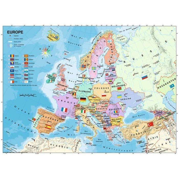 Puzzle 200 pcs Carte d'Europe