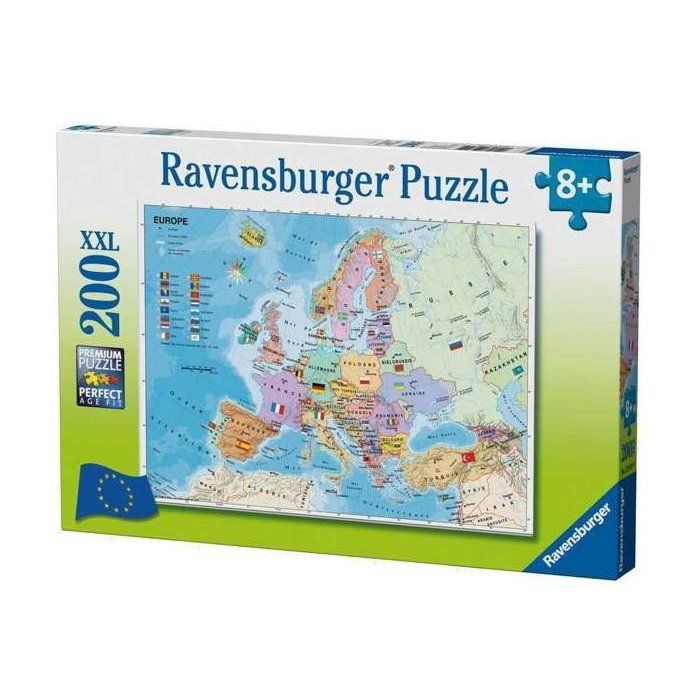 Puzzle 200 pcs Carte d'Europe