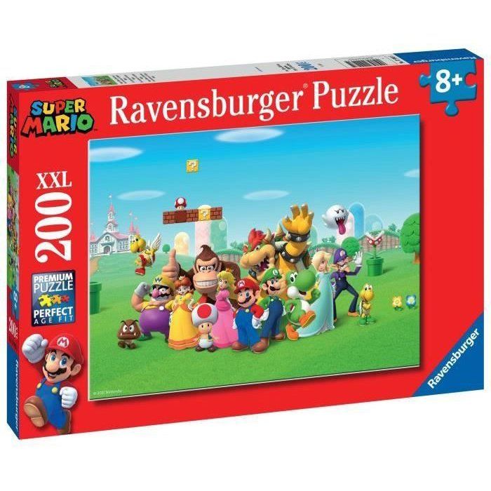 Ravensburger-SUPER MARIO-200 piece XXL puzzle - The adventures of Super Mario-4005556129935-Ages 8 and up