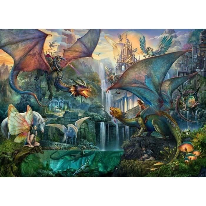 Ravensburger - 9000 Piece Jigsaw Puzzle - The Magic Forest of Dragons