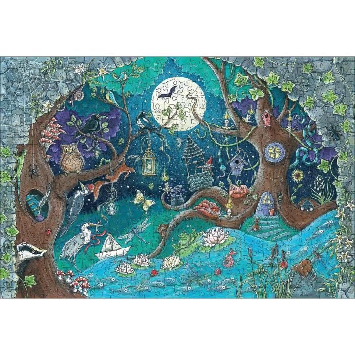 Wooden puzzle 500 pcs Fantastic forest