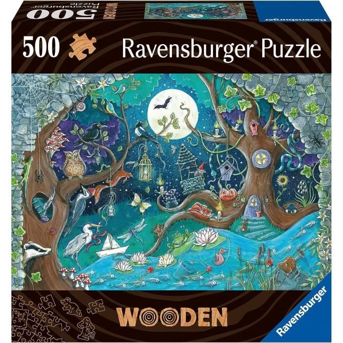Wooden puzzle 500 pcs Fantastic forest