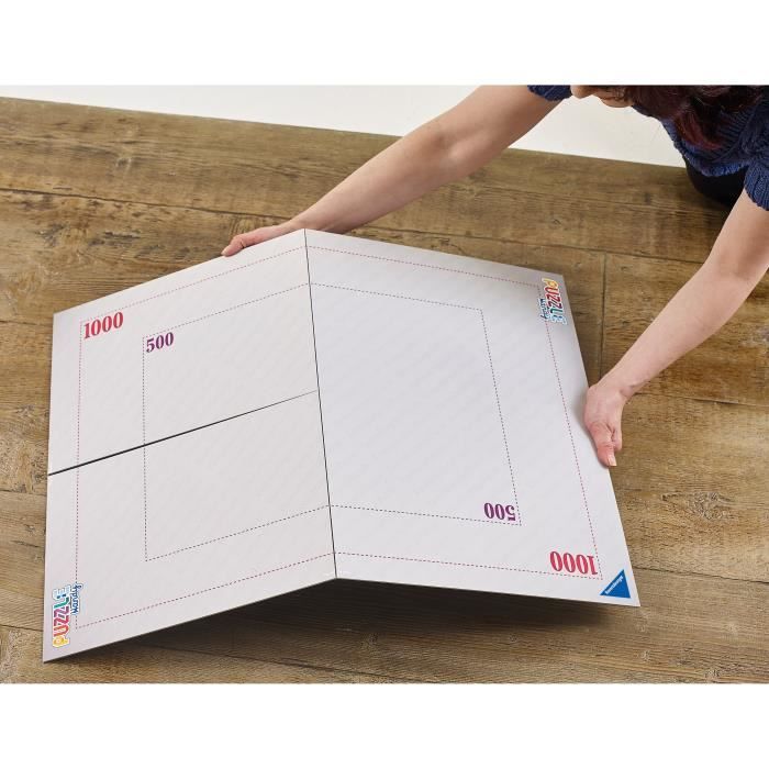 Puzzle board - RAVENSBURGER - 17971 - Foldable - For 1000 pieces - Fixing clips