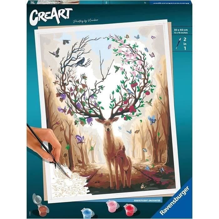CREART 30x40 cm - Magic Deer - Series B Art Number - 00020273 - From 12 years old