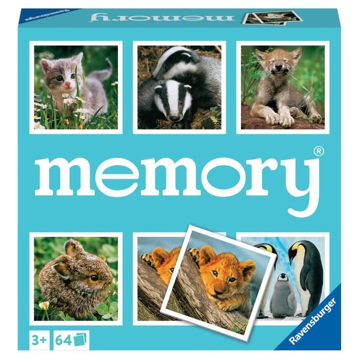 Grand Memory - Theme: Small animals -4005556208791 - Ravensburger