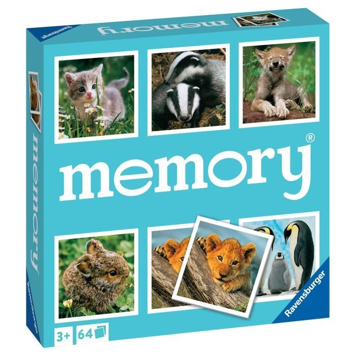 Grand Memory - Theme: Small animals -4005556208791 - Ravensburger