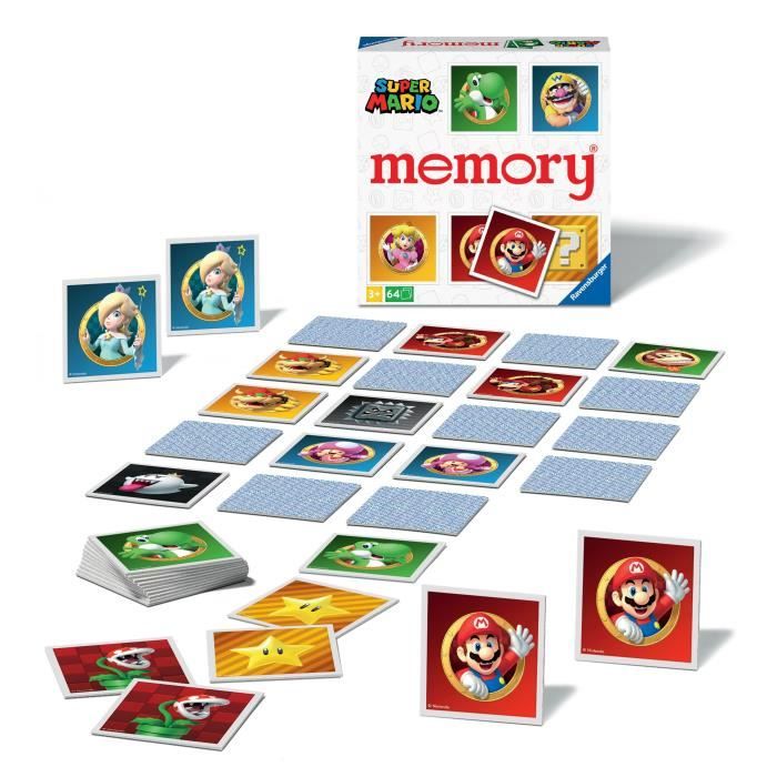 Grand Memory - Super Mario - Educational game - From 3 years old - 20925 - Ravensburger