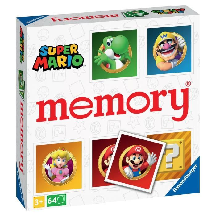 Grand Memory - Super Mario - Educational game - From 3 years old - 20925 - Ravensburger