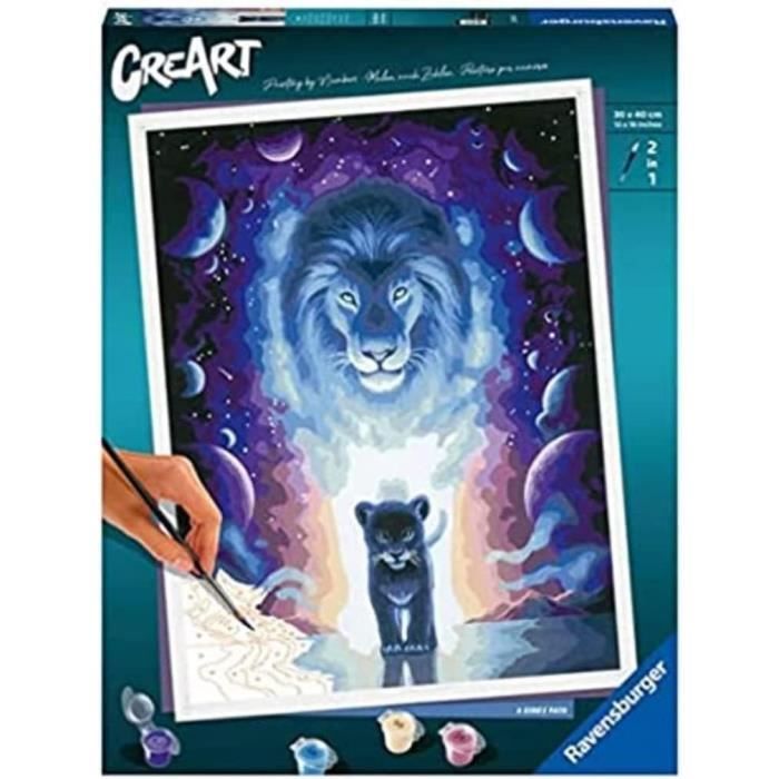 CREART Large format 30x40 cm - Lion / Jojoesart edition -4005556235162 - RAVENSBURGER