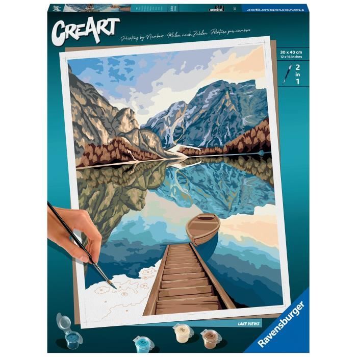 Ravensburger  CreArt large format 30x40 cm  Lake views  12 year olds  23612