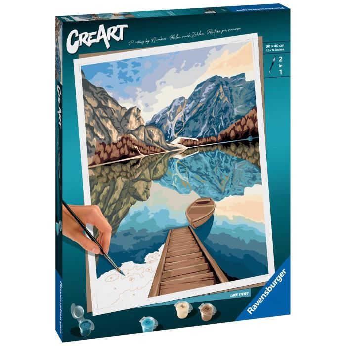 Ravensburger  CreArt large format 30x40 cm  Lake views  12 year olds  23612