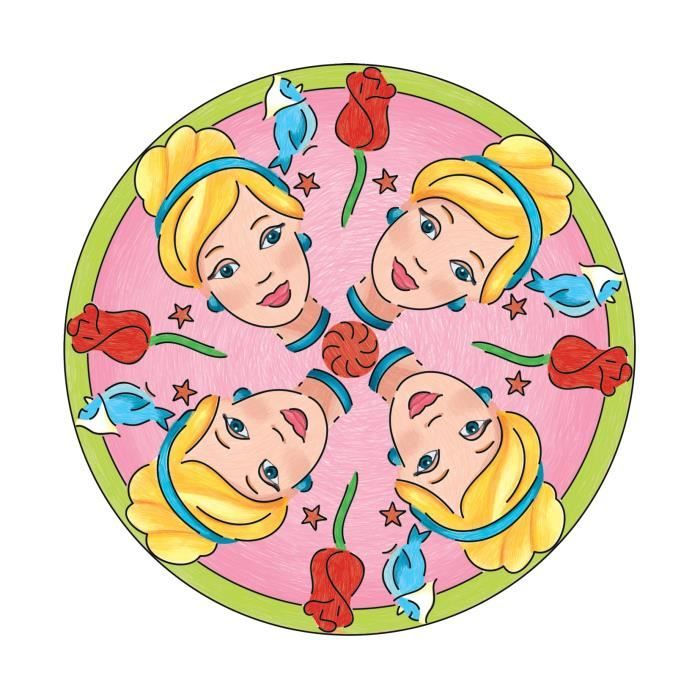 Ravensburger-PRINCESS-Mandala Midi Disney Princesses-4005556238477-From 6 years