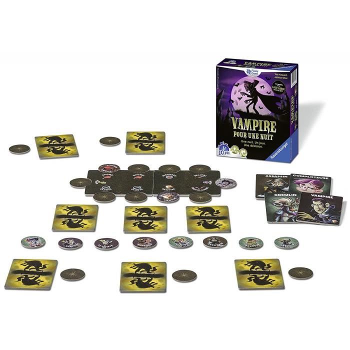 Role-playing game - RAVENSBURGER - Vampire for one night - 10 years old - 30 min - Black