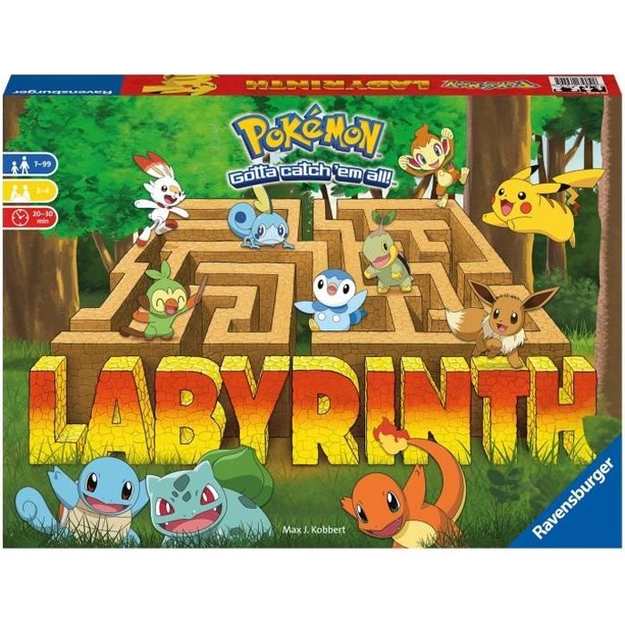 POKEMON Labyrinth - Ravensburger - Family board game - Treasure hunt - 2 to 4 players aged 7