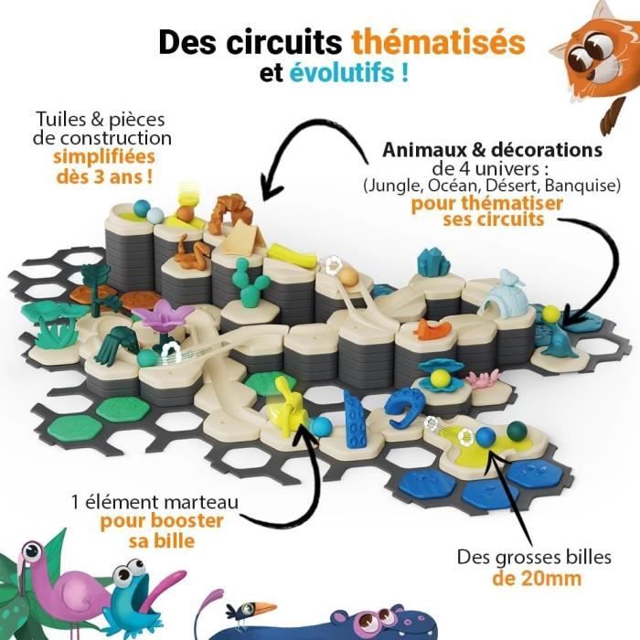 Gravitrax Junior - Starter Set XXL My Planet 184 pieces - Marble circuit - Creative construction game - Ages 3 - Ravensburger