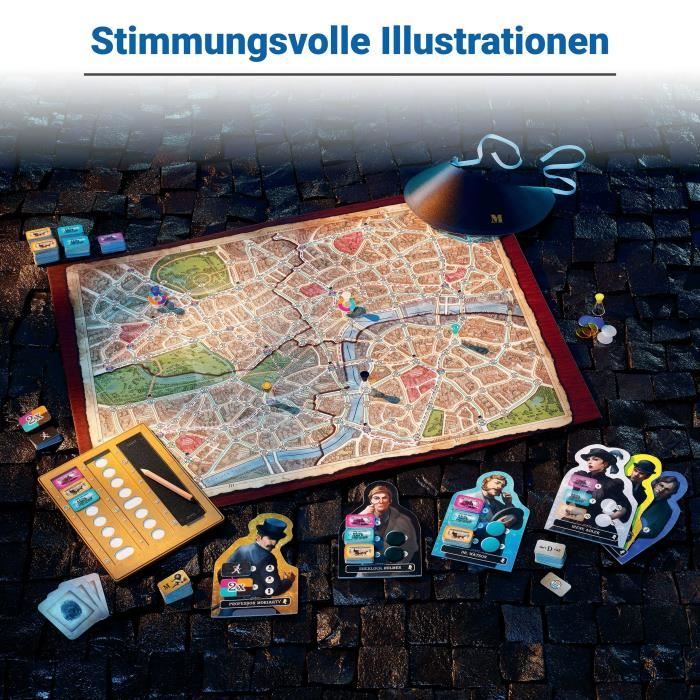 Scotland Yard Sherlock Holmes, Family Strategy Game, Ages 10 and Up, 27344, Ravensburger