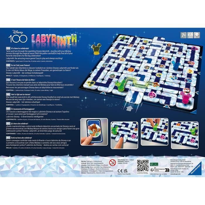 Labyrinth Disney 100th birthday - Plateau game - 4005556274604 - Ravensburger