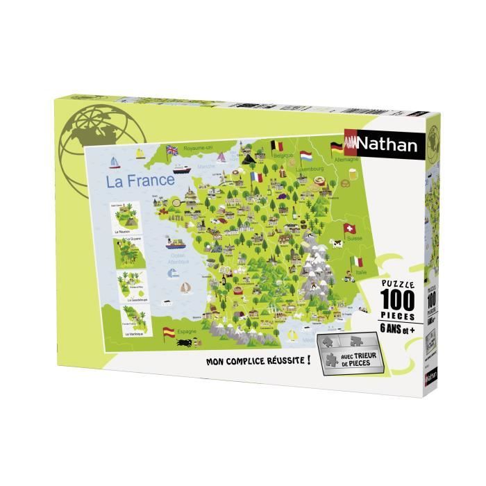 RAVENSBURGER Puzzle 100 p - Map of France
