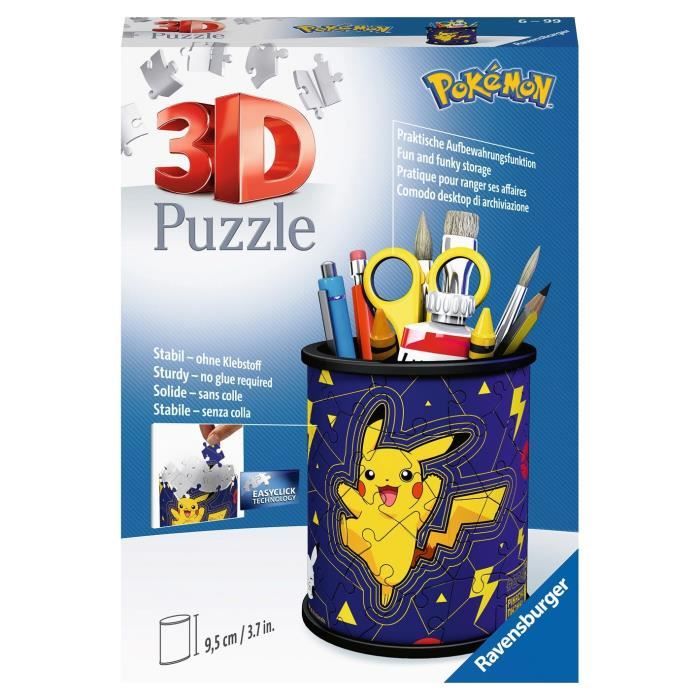 3D Puzzle 54 pieces pencil holder - Pokémon