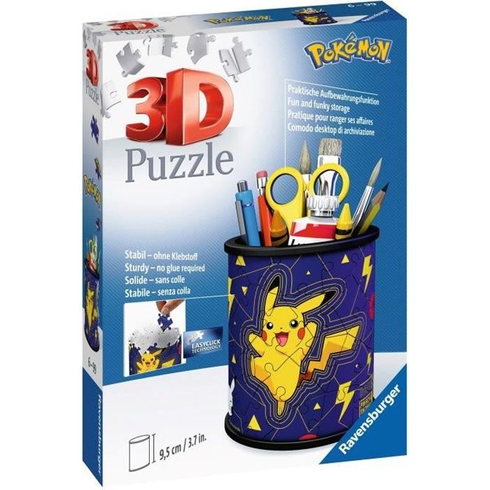 3D Puzzle 54 pieces pencil holder - Pokémon