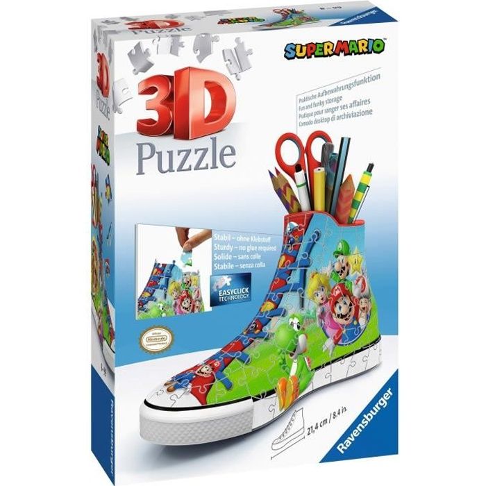 3D Sneaker Puzzle - Super Mario