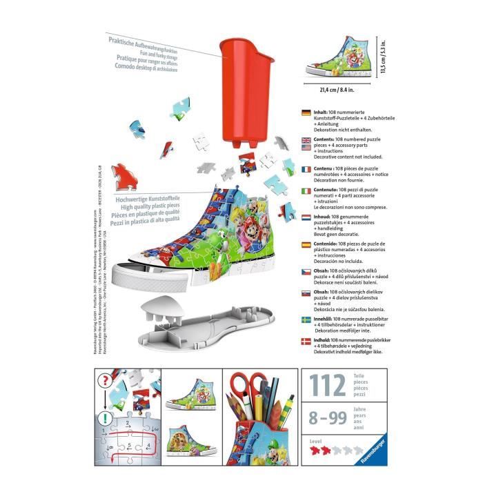 3D Sneaker Puzzle - Super Mario