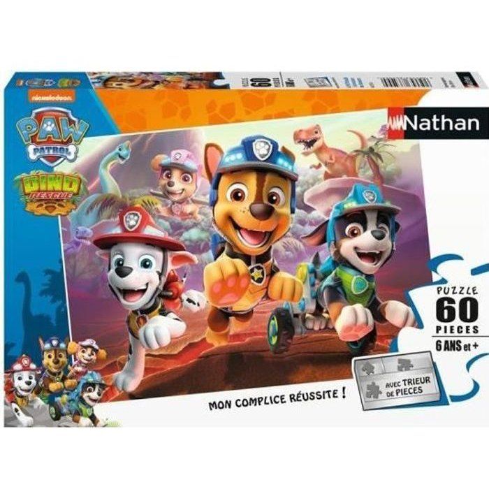 Puzzle 60 p - Paw Patrol to the rescue of the dinosaurs